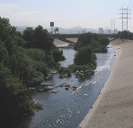 Le fleuve Los Angeles à Glendale.