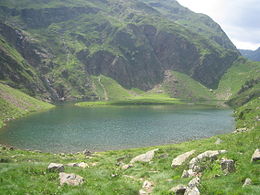 Le lac Vert en été, vallée du Lys