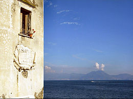 Image de la baie de Naples vue depuis la fenestrella de Marechiaro