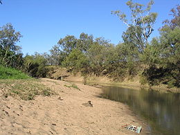 La rivière Namoi près de la ville de Cuttabri