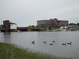 Le fleuve Neponset en Boston-Milton, Massachusetts