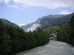 La Lütschine à Grindelwald.