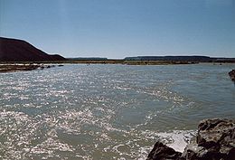 Vue du Río Colorado argentin.