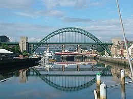 Le pont sur la Tyne entre Newcastle upon Tyne et Gateshead.