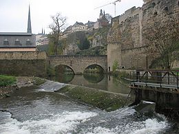 L'Alzette à Luxembourg.