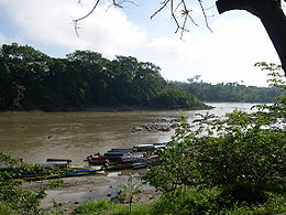 Le Río Usumacinta à la frontière du Chiapas avec le Guatemala.