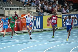 100 m men final Barcelona 2010.jpg