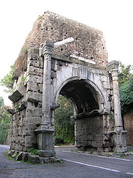 L'Arc de Drusus (face externe) à la Porta San Sebastiano