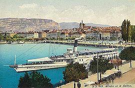 A Genève, carte postée en 1928