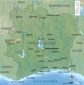 Carte topographique de Côte d'Ivoire.png