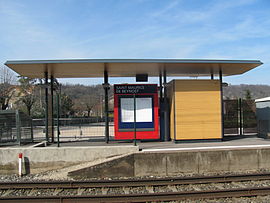 Gare de Saint-Maurice-de-Beynost, côté sud