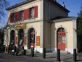 La gare de Chêne-Bourg, début 2011