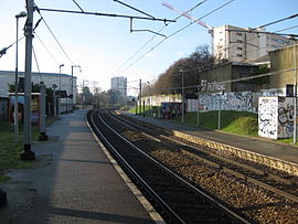 Intérieur de la gare vue en direction de Rennes.