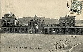 Gare de Rouen-Martainville au début du XXe siècle