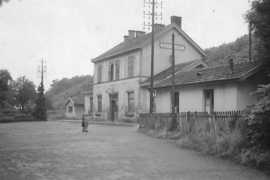 Photo ancienne de la gare de Ronchamp.