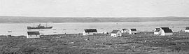 Fort Chimo (Kuujjuaq) sur la rive gauche de la rivière Koksoak, baie d'Ungava, 1909