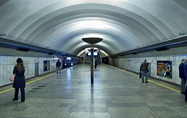 Quai de la station de métro Oboukhovo.
