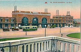 La gare après sa reconstruction vers 1926