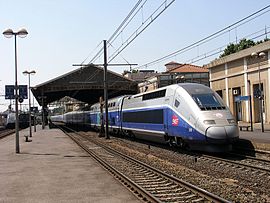 Un TGV Duplex en gare.