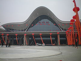 La gare de Wuhan le 26 décembre 2009