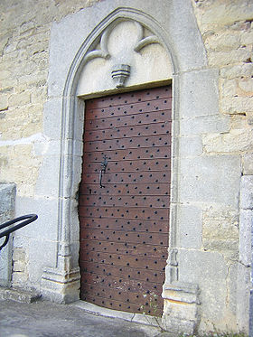 Porte médiévale de l'église de Bricon