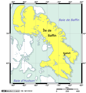 Carte de l'île de Baffin