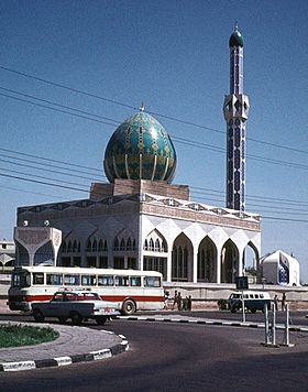 Une mosquée à Bagdad, en 1973