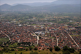 Tetovo vue depuis la montagne