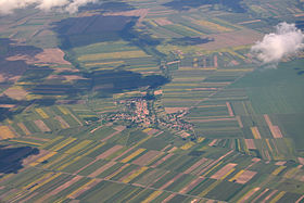 Vue aérienne de Dobrinci