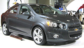 2012 Chevrolet Sonic LTZ sedan front -- 2011 DC.jpg