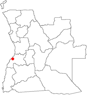 Localisation de Benguela en Angola