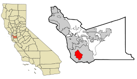 Alameda County California Incorporated and Unincorporated areas Newark Highlighted.svg