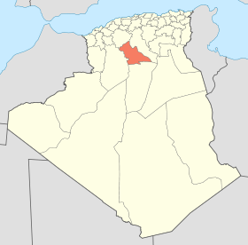 Localisation de la wilaya de Laghouat