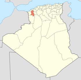 Localisation de la Wilaya de Sidi-Bel-Abbès