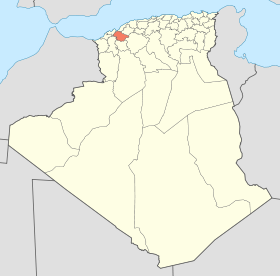 Localisation de la Wilaya de Mascara