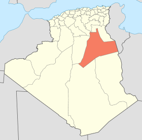 Localisation de la Wilaya de Ouargla