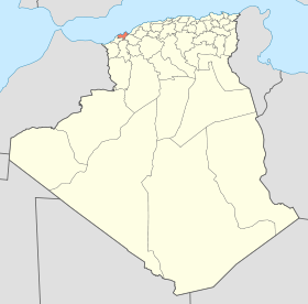 Localisation de la Wilaya d'Oran
