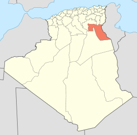Localisation de la Wilaya d'El Oued