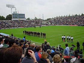 Photo du stade en présence des All Blacks