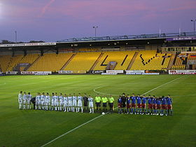 Match entre l'Écosse U17 et le Liechtenstein U17 en 2007.
