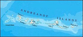 Carte des îles Andreanof