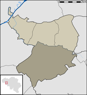 Localisation d'Anserœul au sein de Mont-de-l'Enclus