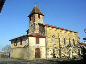 Église et mairie d'Arthez-d'Armagnac