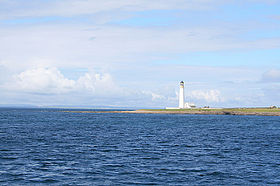 Le phare d'Auskerry sur South Taing.