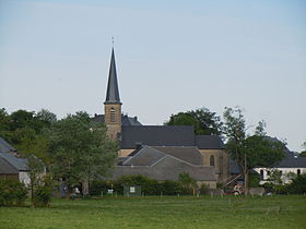 Le quartier de l’église vu de l’ouest