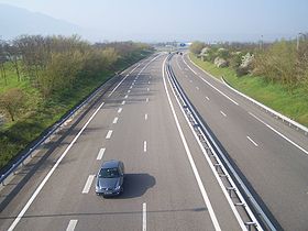 Photographie de la route A 49 : Autoroute A49 en direction de Valence