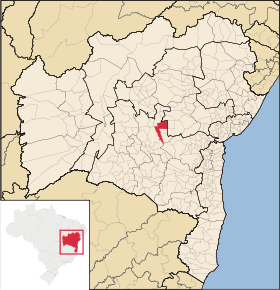 Localisation de Andaraí sur une carte