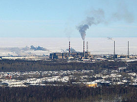 L'usine de pâte à papier de Baïkalsk.