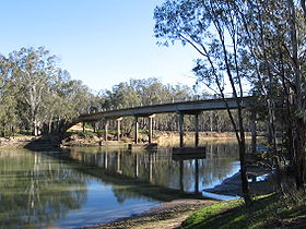 Le pont sur le Murray.