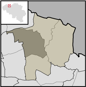 Localisation de Bassevelde au sein d'Assenede